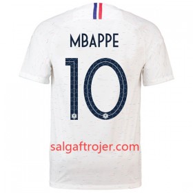 Frankrig Fodboldtrøjer Mbappe 10 Udebanesæt VM 2018